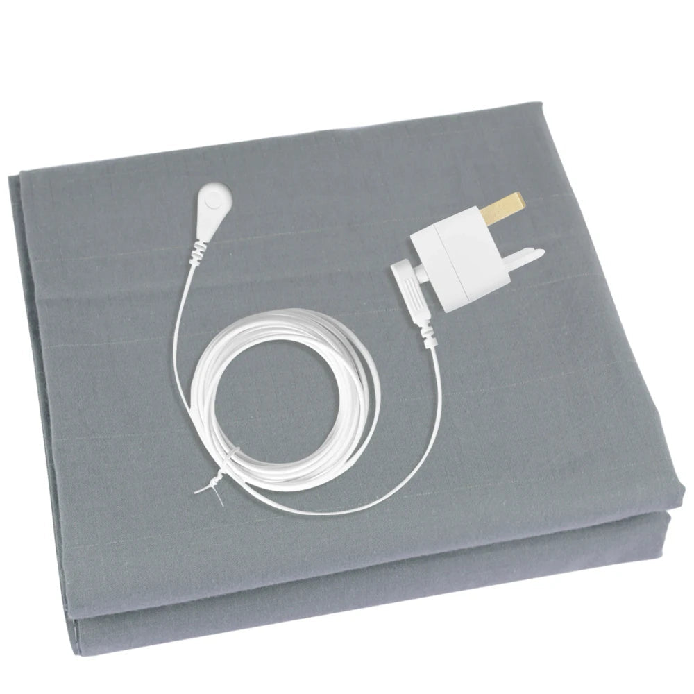 Grounding Bed Sheet Cotton Silver Mój sklep