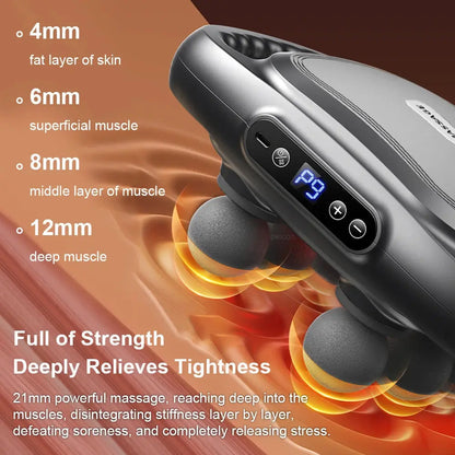 VibraFlex 6-Head Massager Gun